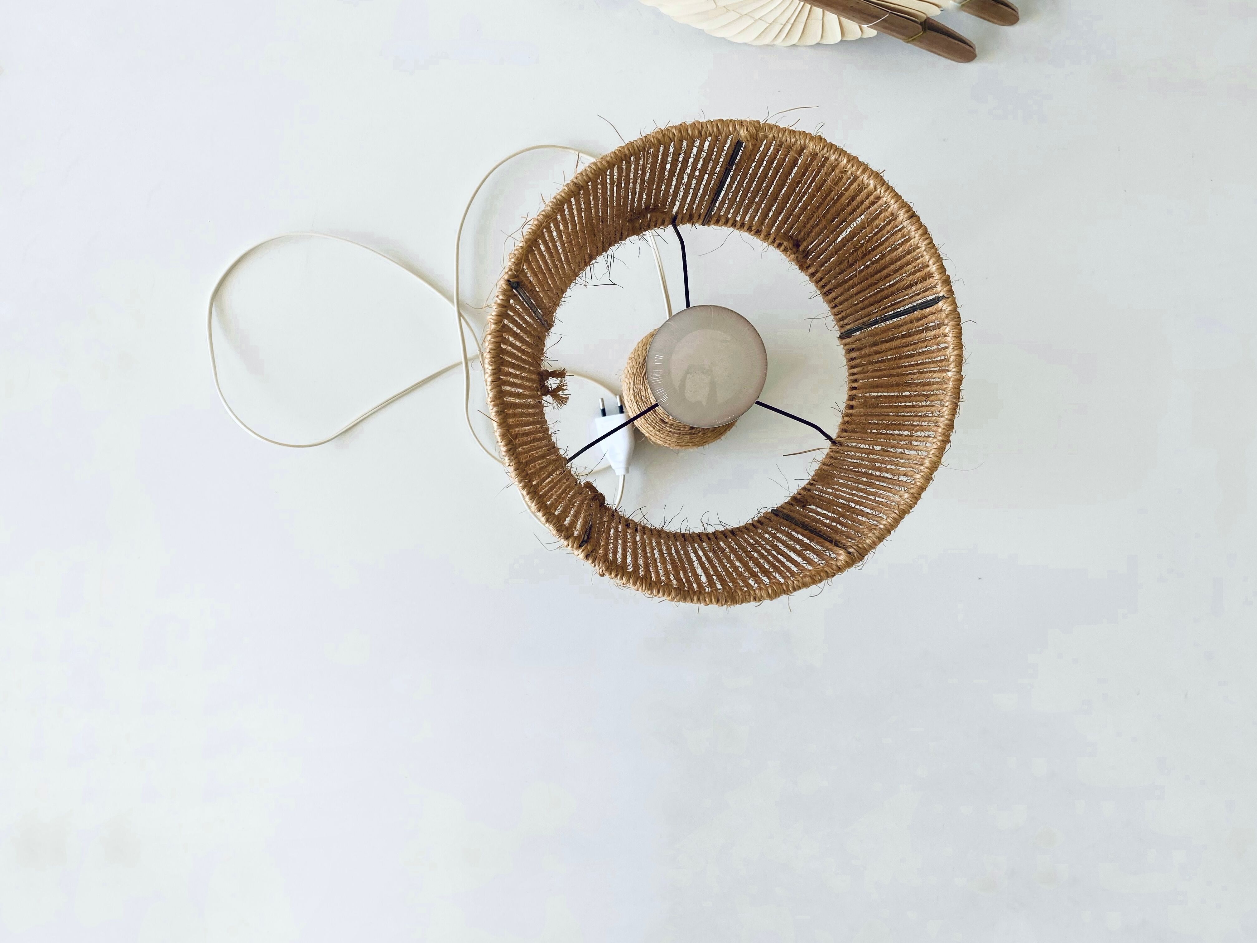 Bohemian lamp in rope