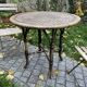 Table in rattan and vintage bamboo