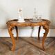 Louis XV style coffee table in beech and walnut hand-carved Circa 1870