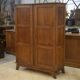Oak armoire reconstruction by René Gabriel 1950s