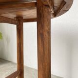 Round folding pine table mountain furniture