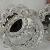 Pair of vintage bubble glass suspensions