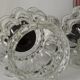 Paire de suspensions verre bulles vintage