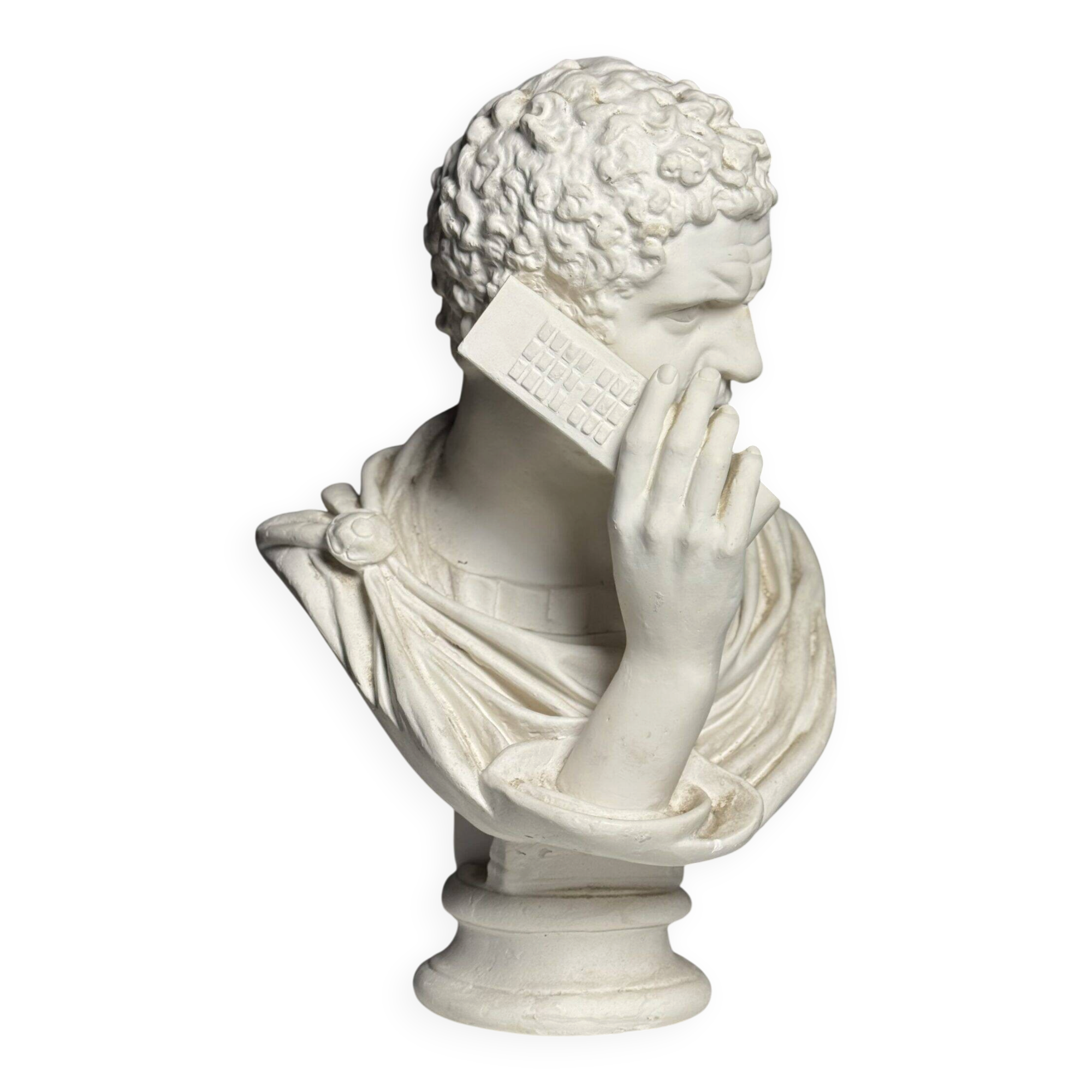 Buste en plâtre de Caracalla appelant