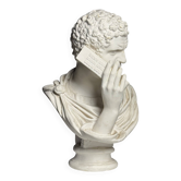 Buste en plâtre de Caracalla appelant