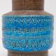 Vintage Rimini Blue Ceramic Vase by Aldo Londi for Bitossi, Italy, 1960s