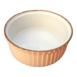 1930s Round soufflé dish N°2 White ceramic