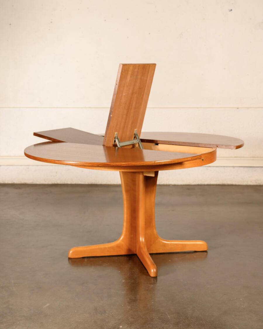 Table ronde extensible piètement étoile