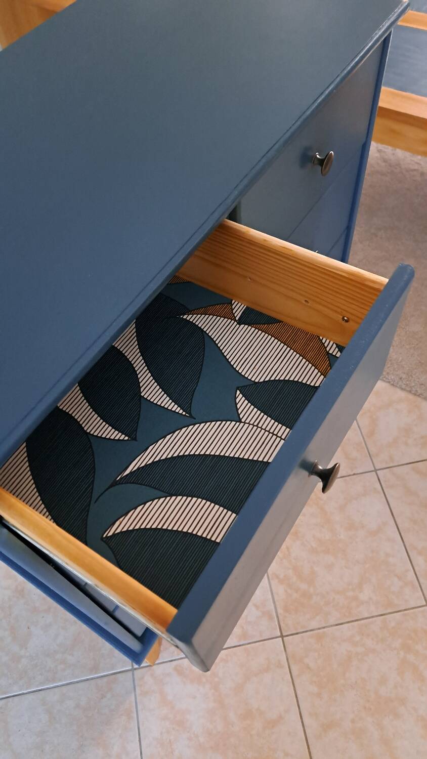 Rød Sødgren blue ganne chest of drawers