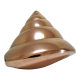 Vintage solid brass shell sculptural paperweight