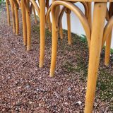 Set of 4 vintage restaurant bistro chairs - 1950s