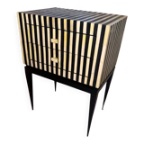 Graphic bedside table