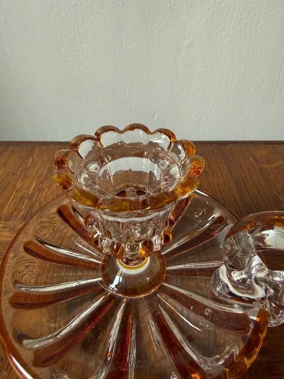 Handheld Candle Holder in Bohemian Crystal – Vintage Charm