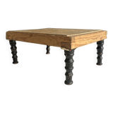 Napoleon III footrest in blackened wood, 19th century