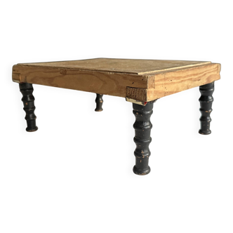 Napoleon III footrest in blackened wood, 19th century