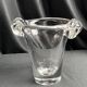 Daum, crystal vase with coiled sockets circa 1970