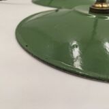 Enameled sheet metal pendant lights