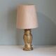 Vintage table lamp, nice golden metal 1970, Belgium