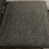 Reupholstered modernist fireside chair