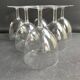 6 large glasses in light blown crystal