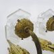 Pair of Art Nouveau bronze wall lights