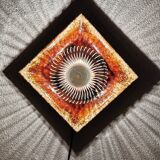 Vintage 1970s ceramic lava applied