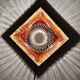 Vintage 1970s ceramic lava applied