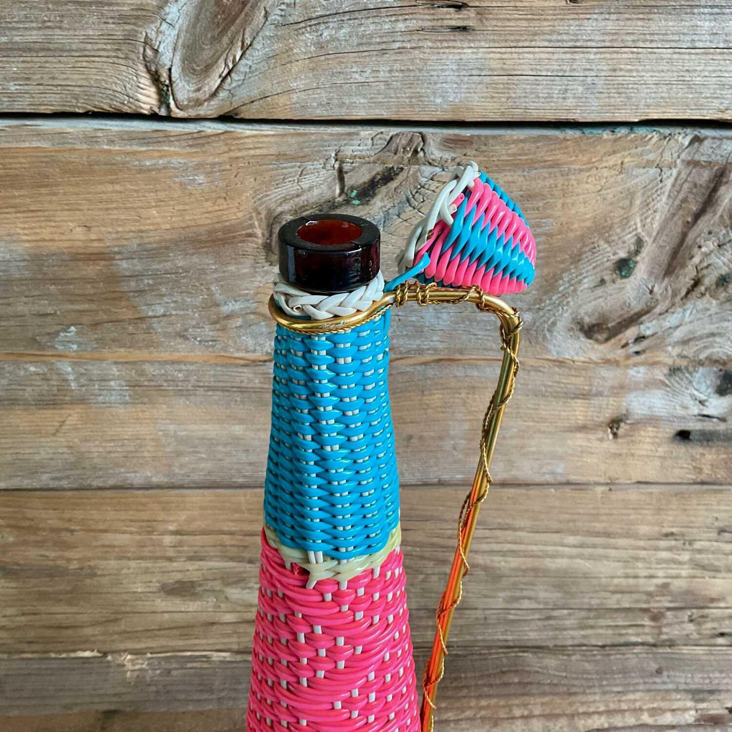 Vintage Scoubidou Bottle