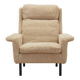 Fauteuil beige, design danois, années 1960, designer : Arne Vodder, éditeur : Fritz Hansen
