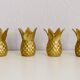 Pineapple brass candlesticks