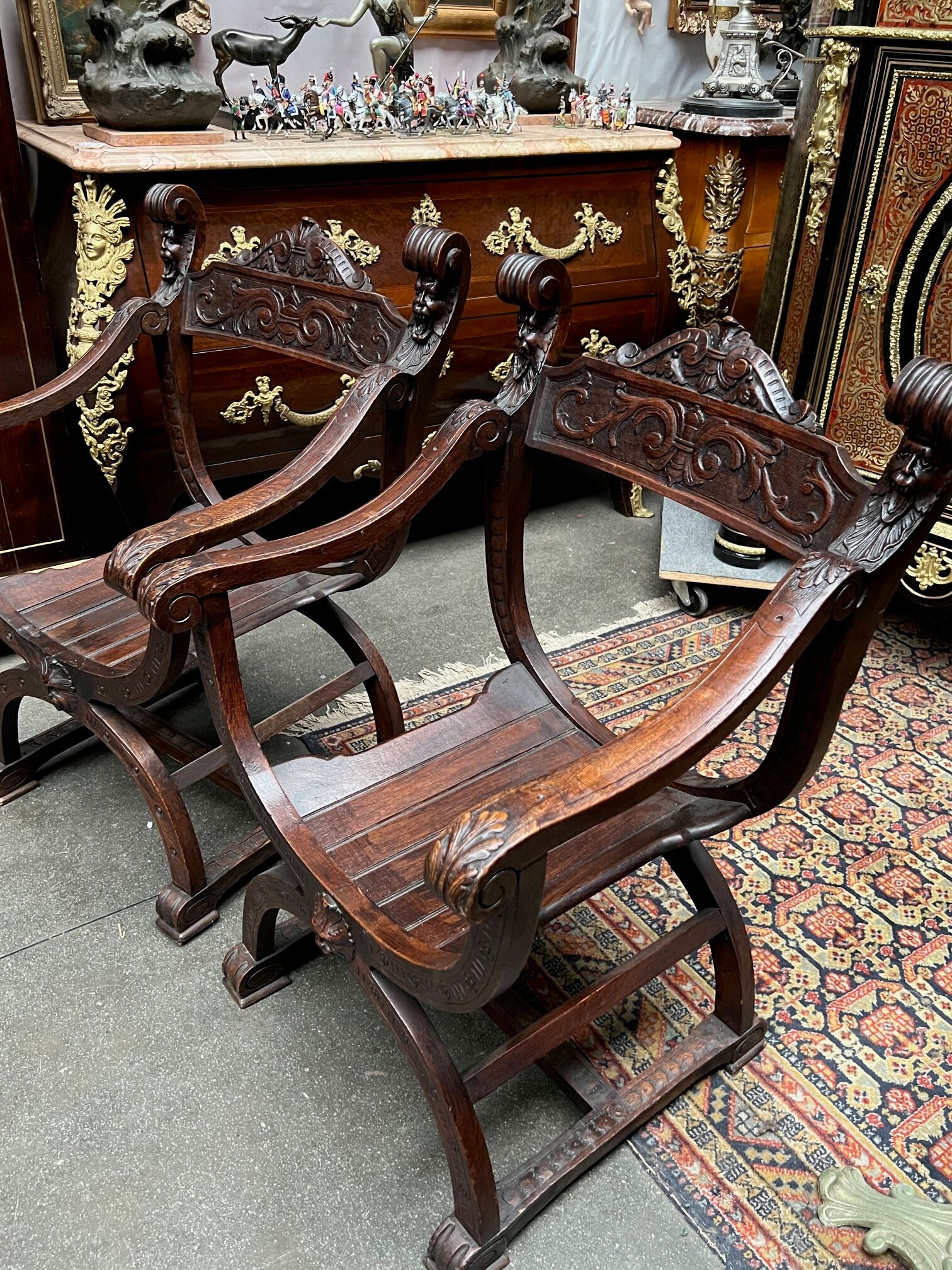 Pair of Dagobert chairs.