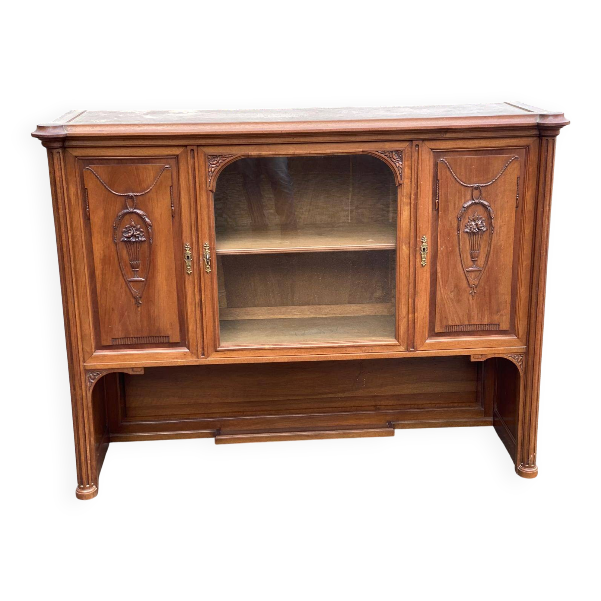 Buffet Louis XVI en bois massif 1930