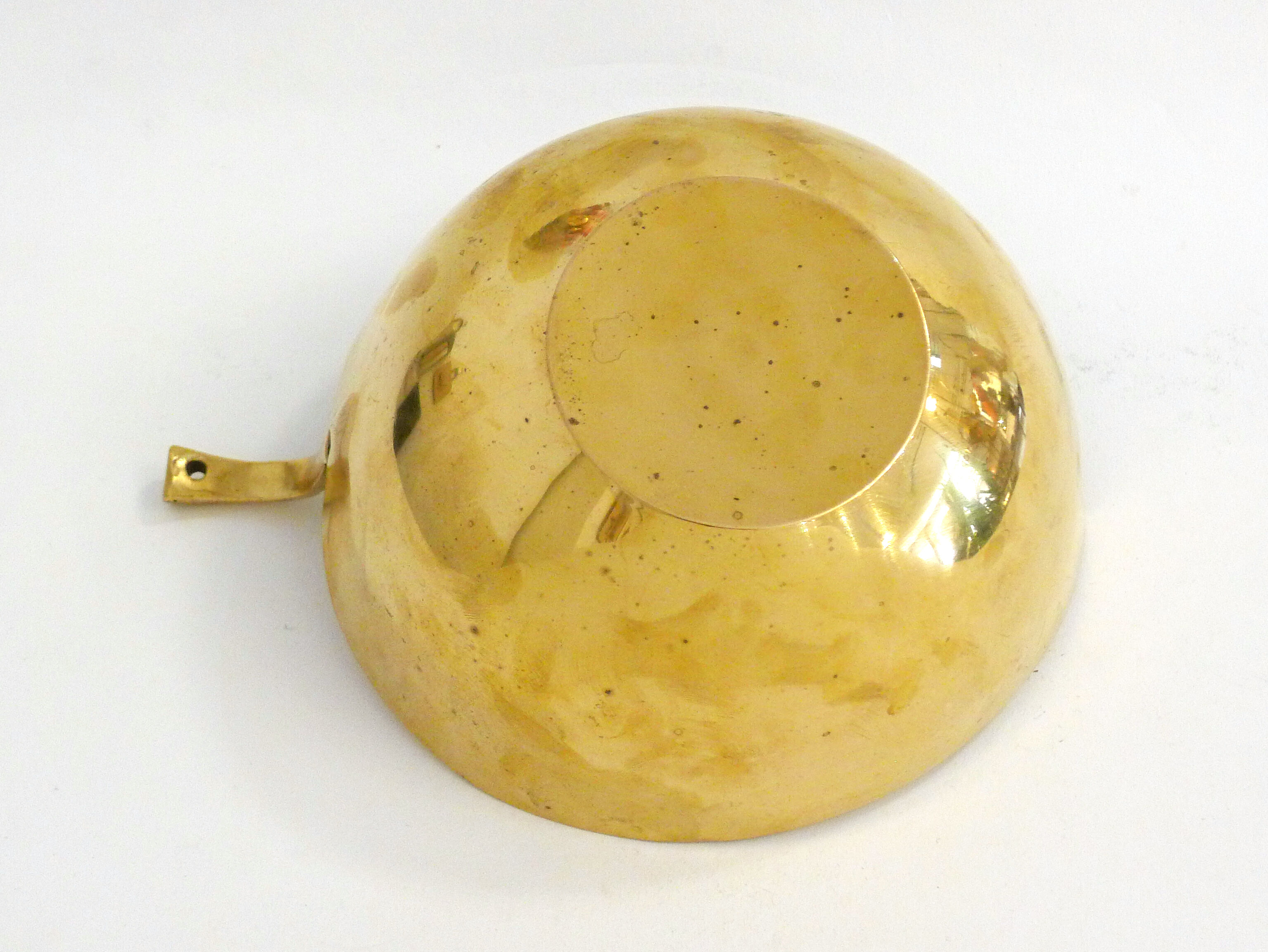 Large brass fruit bowl