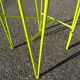 Paire de tabourets hauts tabourets de bar cuir et métal vert acidulé