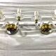 Pair of glass and crystal sconces