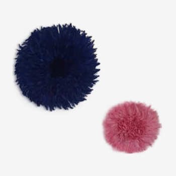 Paire de juju hats rose et bleu nuit de 50 et 30 cm