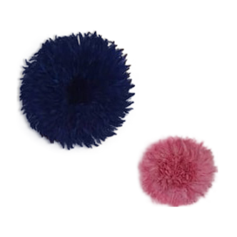 Paire de juju hats rose et bleu nuit de 50 et 30 cm