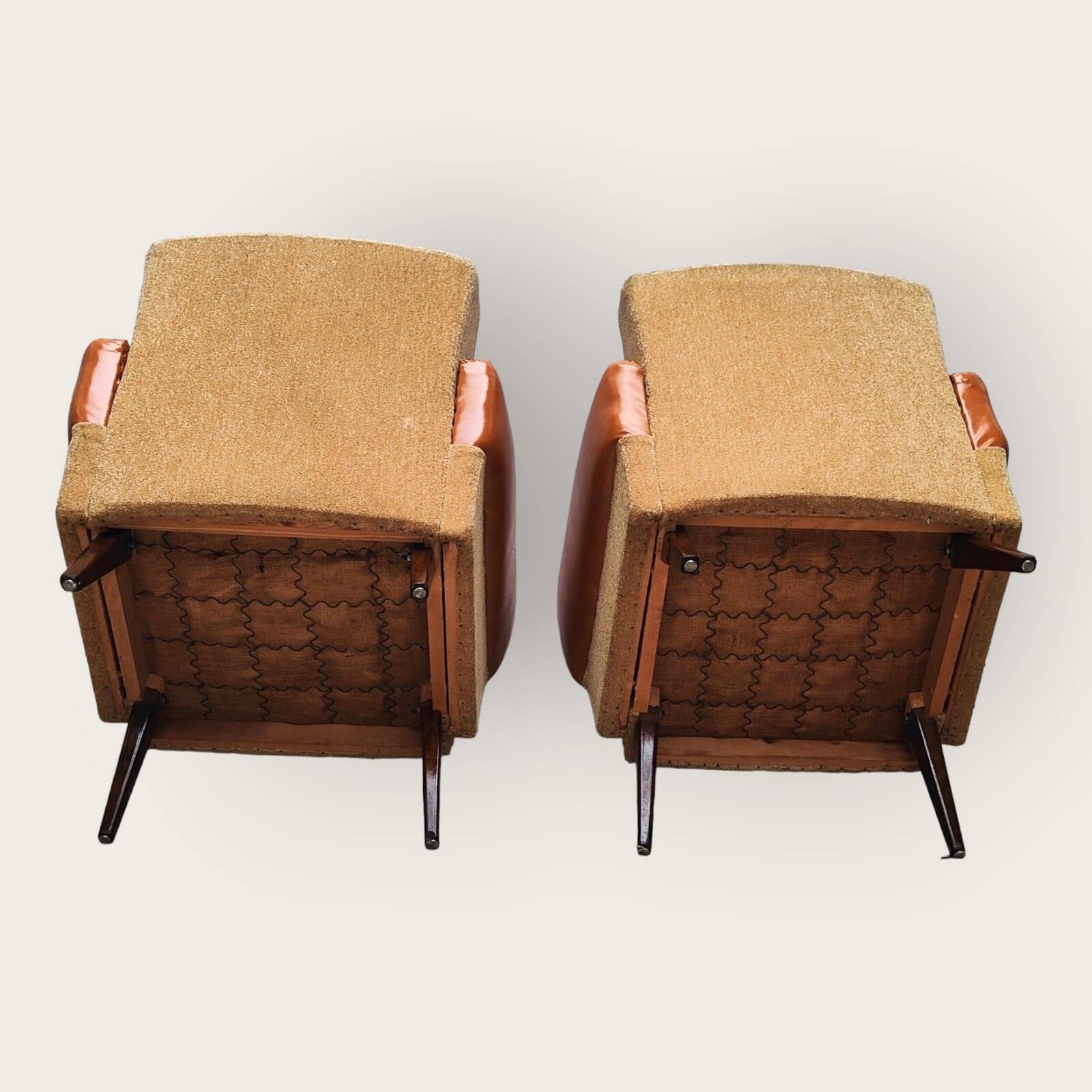 Twee mid century fauteuils