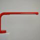 Red “Tube” Desk lamp designed by Anders Pehrson for Ateljé Lyktan, Sweden, 1970s