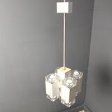 Vintage italian cubic chandelier by Gaetano Sciolari, 1970s