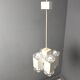 Vintage italian cubic chandelier by Gaetano Sciolari, 1970s