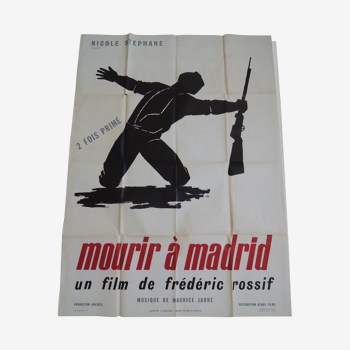 Affiche de cinéma Mourir à Madrid
