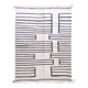 Contemporary Black and White Rug - 291 x 214 cm
