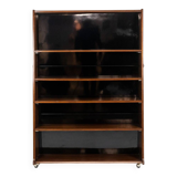 “Double-sided” rosewood bookcase on casters. Circa 1960. LS58761008H