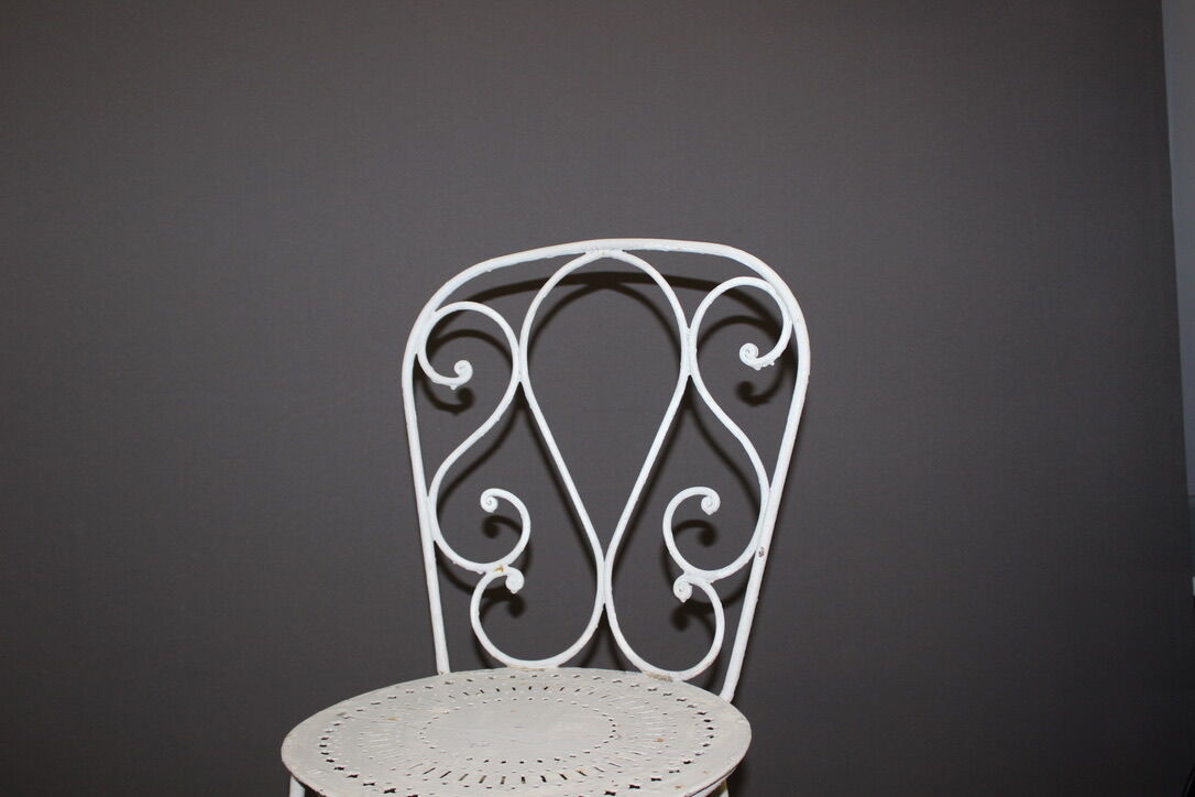 Salon de jardin en fer vers 1900