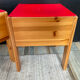 Paire de tabourets-coffres vintage IKEA en pin massif