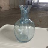Biot blown glass decanter with ice cube tank