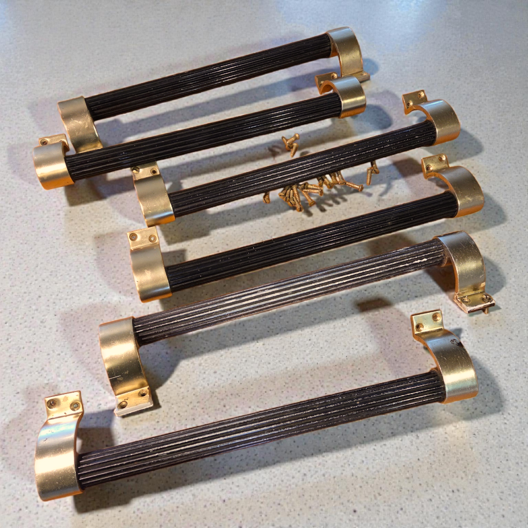 Set of Art Deco door handles