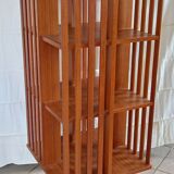 Bibliothèque tournante en bois