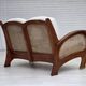 1970s, Danish 2-seater sofa by Klaus Wettergren, cotton fabric, teak wood.